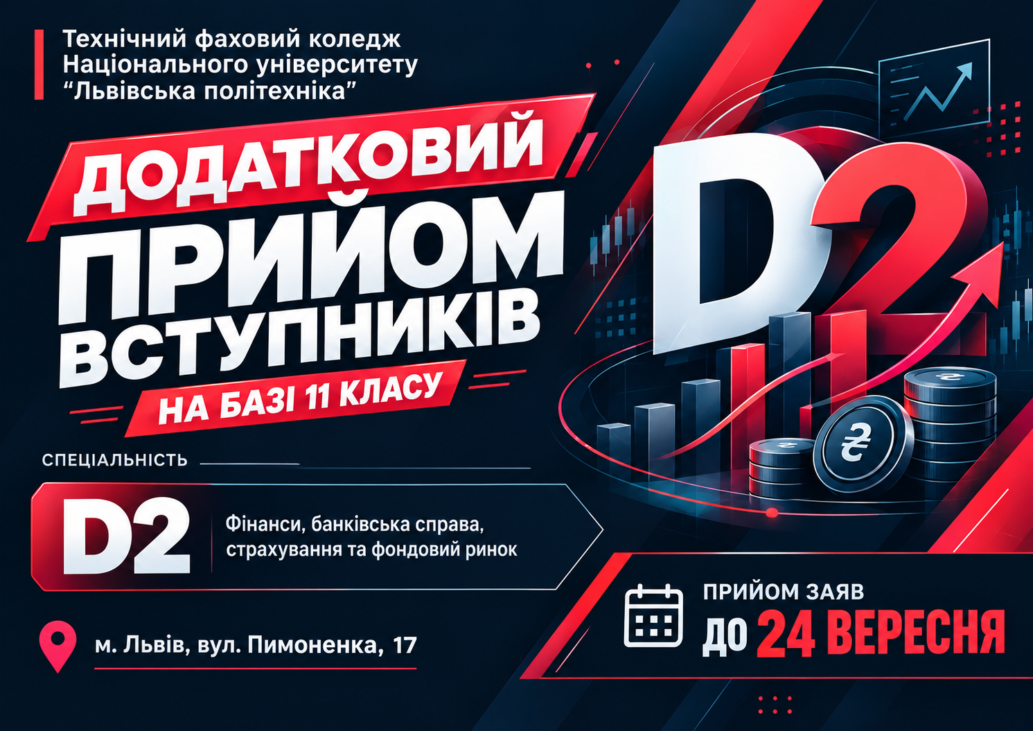 Додатковий прийом вступників